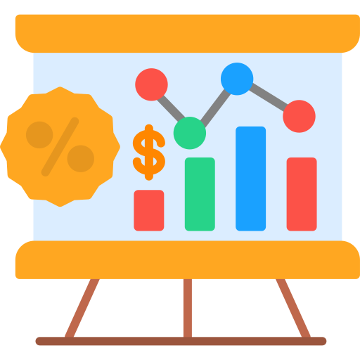 Financial presentation Generic color fill icon