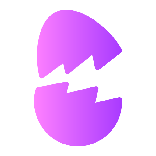Broken eggs Generic gradient fill icon
