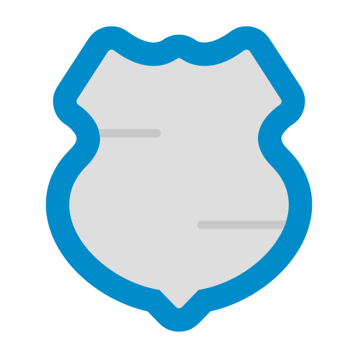 Police Shield Generic color fill icon
