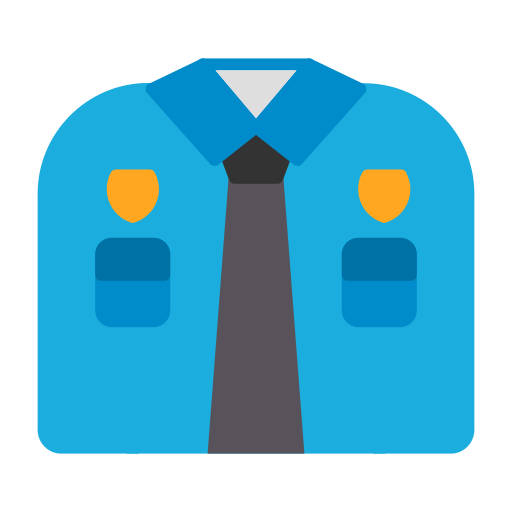 politie-uniform Generic color fill icoon