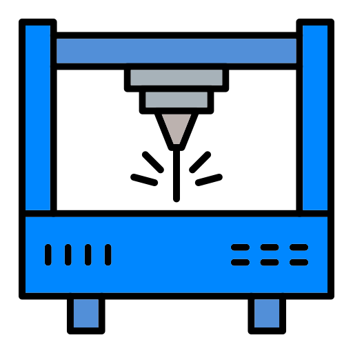 レーザー切断機 Generic color lineal-color icon