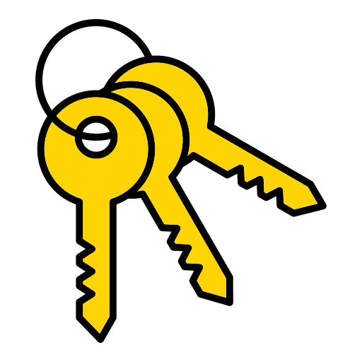 key set Generic color lineal-color icon