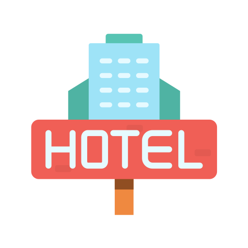 segno dell'hotel Generic color fill icona