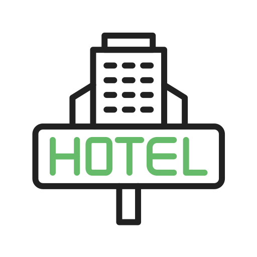 Hotel sign Generic color outline icon