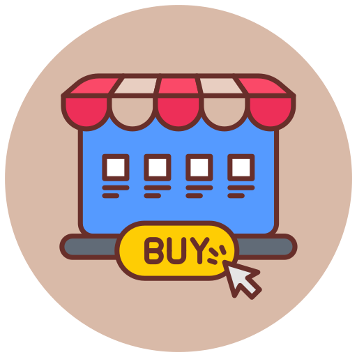 Online store Generic color lineal-color icon