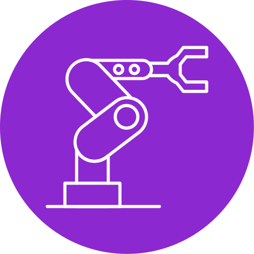 Industrial robot Generic color fill icon