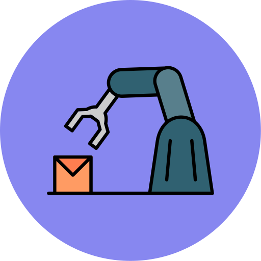 Robotic arm Generic color fill icon