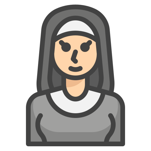 수녀 Generic color lineal-color icon