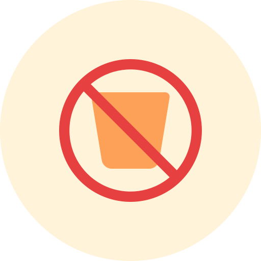 geen drinken Generic color fill icoon