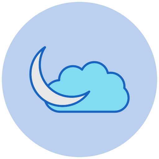 Moon Generic color lineal-color icon