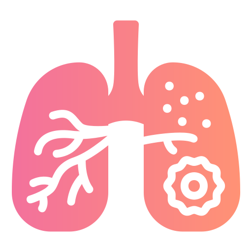 cáncer de pulmón Generic gradient fill icono