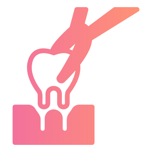Tooth extraction Generic gradient fill icon