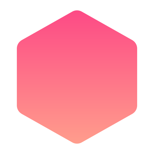 zeshoek Generic gradient fill icoon