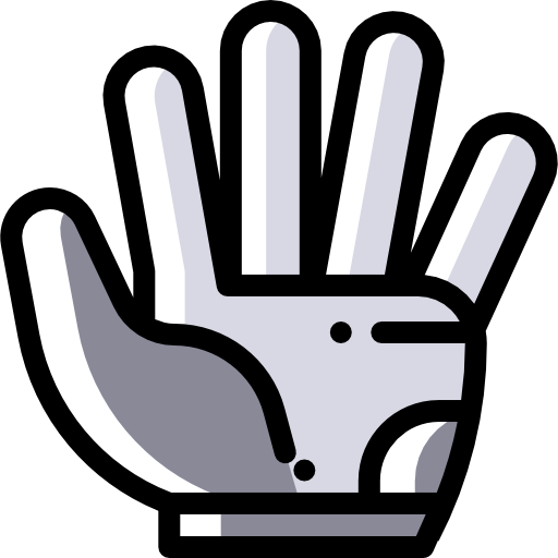 Glove Detailed Rounded Color Omission icon