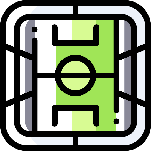 fussballplatz Detailed Rounded Color Omission icon