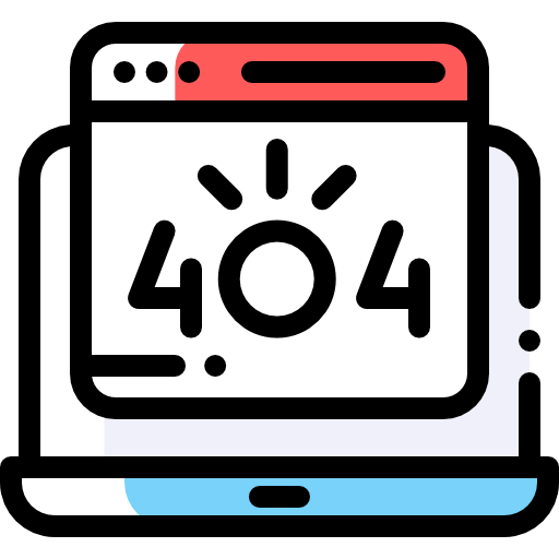 fehler 404 Detailed Rounded Color Omission icon