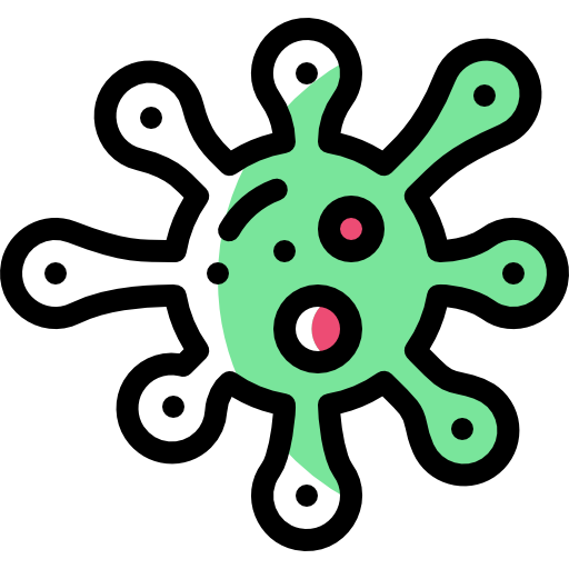 Virus Detailed Rounded Color Omission icon