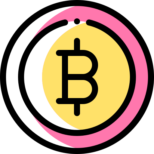 Bitcoin Detailed Rounded Color Omission icon