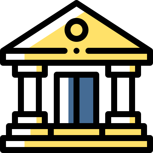 bank Detailed Rounded Color Omission icon