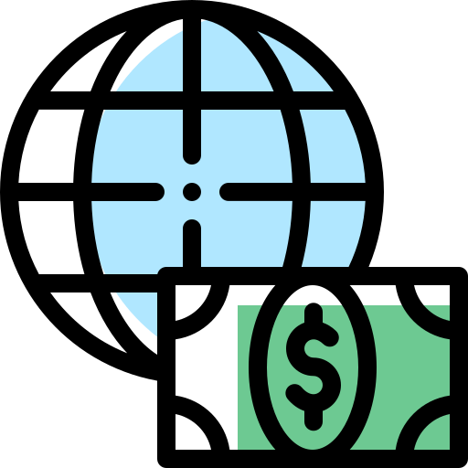 お金 Detailed Rounded Color Omission icon
