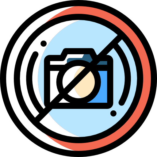 No photo Detailed Rounded Color Omission icon