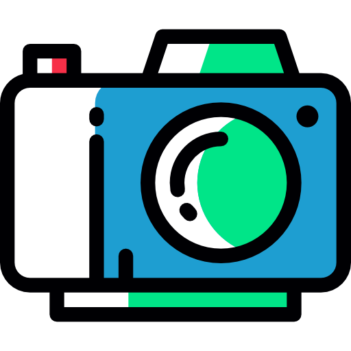 Photo camera Detailed Rounded Color Omission icon