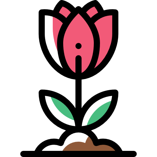 꽃 Detailed Rounded Color Omission icon