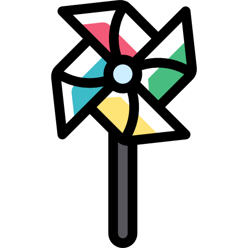 바람개비 Detailed Rounded Color Omission icon
