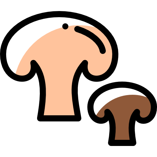 Mushroom Detailed Rounded Color Omission icon