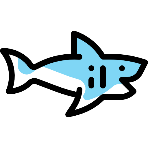 鮫 Detailed Rounded Color Omission icon