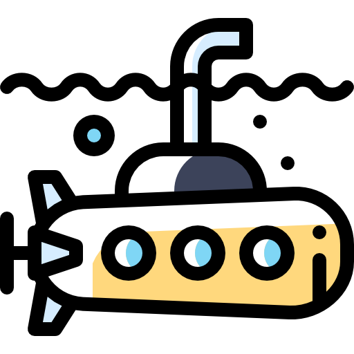 Подводная лодка Detailed Rounded Color Omission иконка
