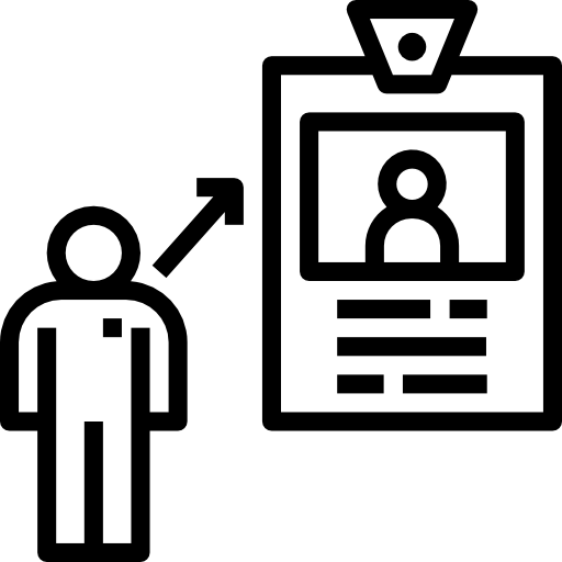 신분증 geotatah Lineal icon