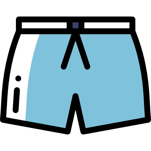 kurze hose Detailed Rounded Color Omission icon