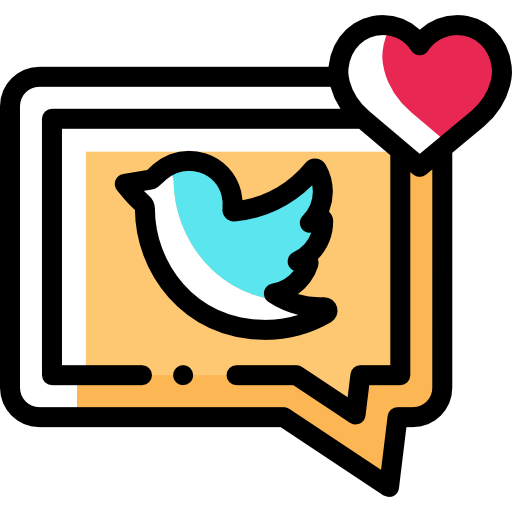 twitter Detailed Rounded Color Omission icon