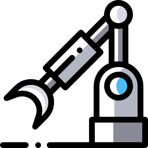Robot arm Detailed Rounded Color Omission icon