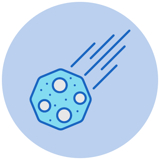 asteroid Generic color lineal-color icon