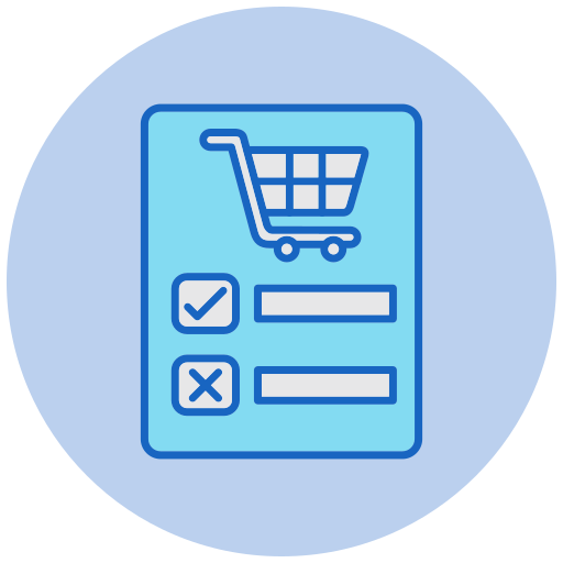 Shopping list Generic color lineal-color icon
