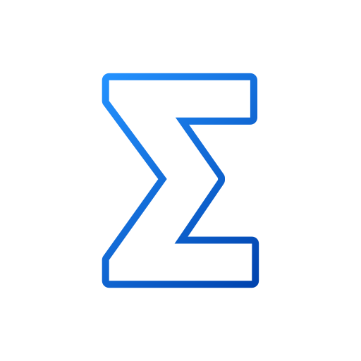 sigma Generic gradient outline icono