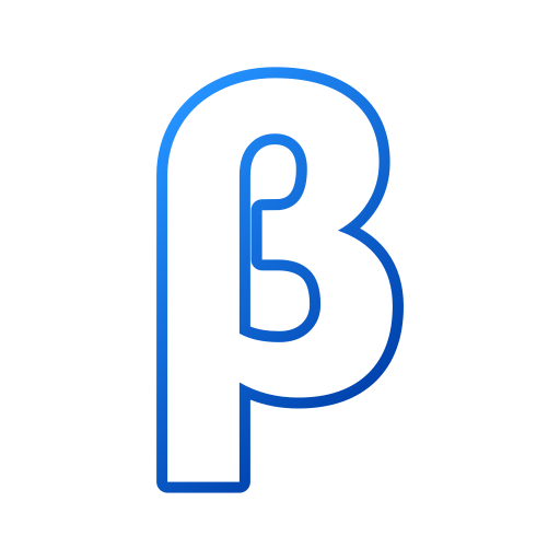beta Generic gradient outline icono