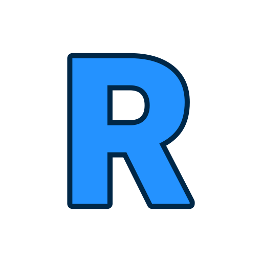 buchstabe r Generic color lineal-color icon