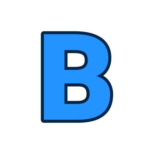 letter b Generic color lineal-color icoon