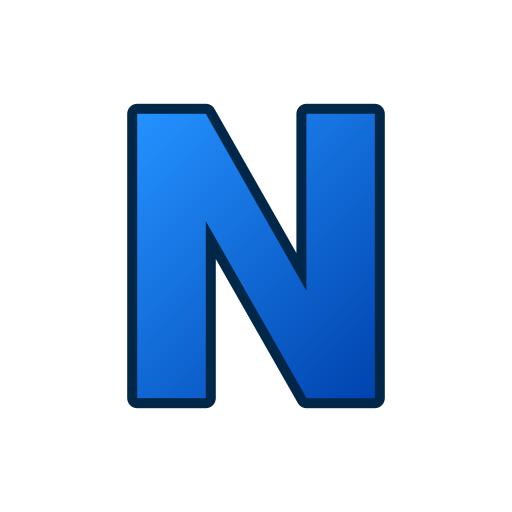 lettera n Generic gradient lineal-color icona