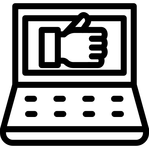 オンラインレビュー Generic black outline icon