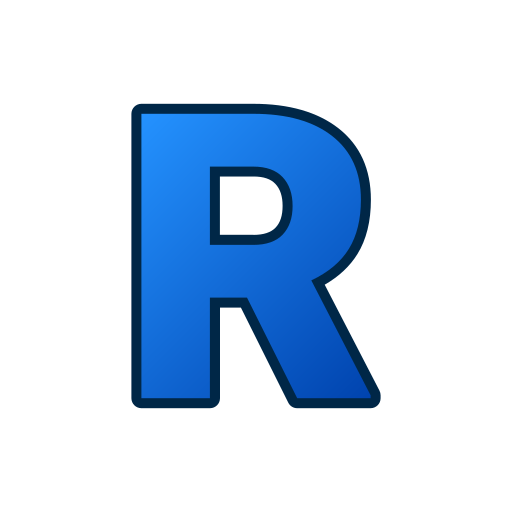 lettera r Generic gradient lineal-color icona