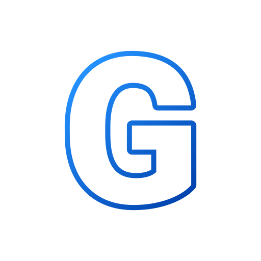 Letter g Generic gradient outline icon