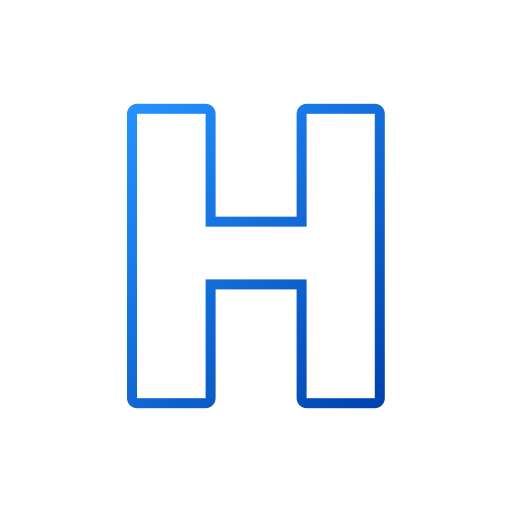 letra h Generic gradient outline icono