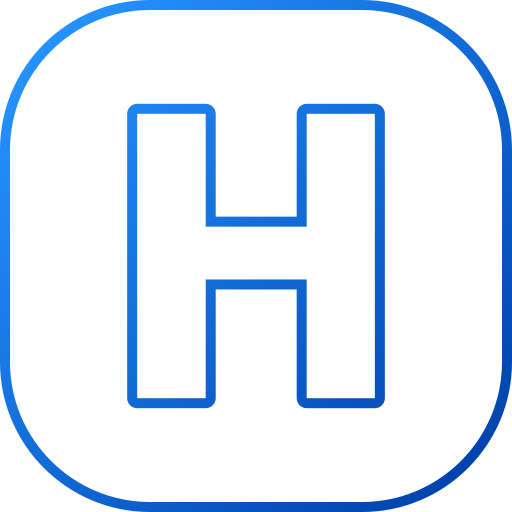 文字h Generic gradient outline icon