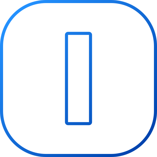 Letter i Generic gradient outline icon