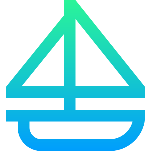 segelboot Super Basic Straight Gradient icon
