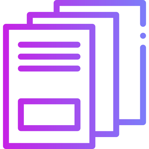 Stack books Generic gradient outline icon